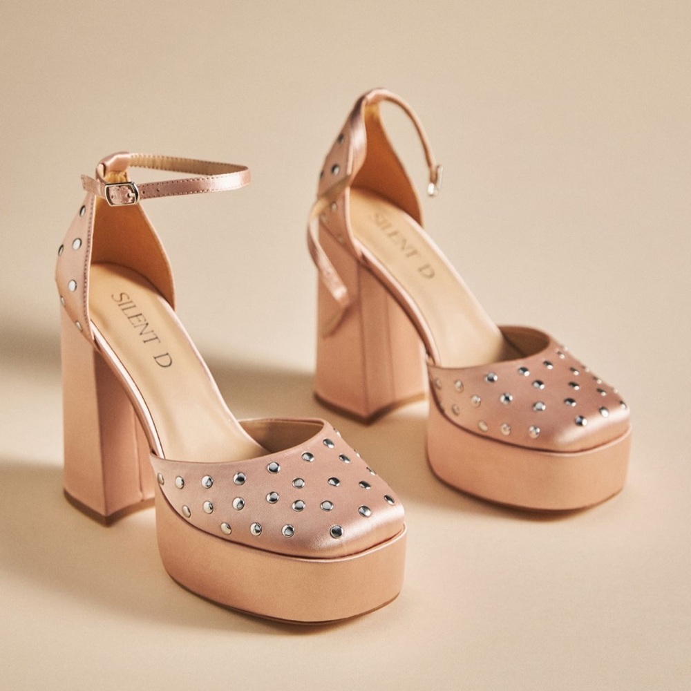 NIB Anthropologie blush heels